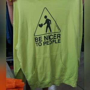 Vibrant Green Graphic Hoodie Sweater